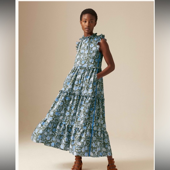 ME+EM Dresses & Skirts - ME+EM Blue Floral Maxi Dress